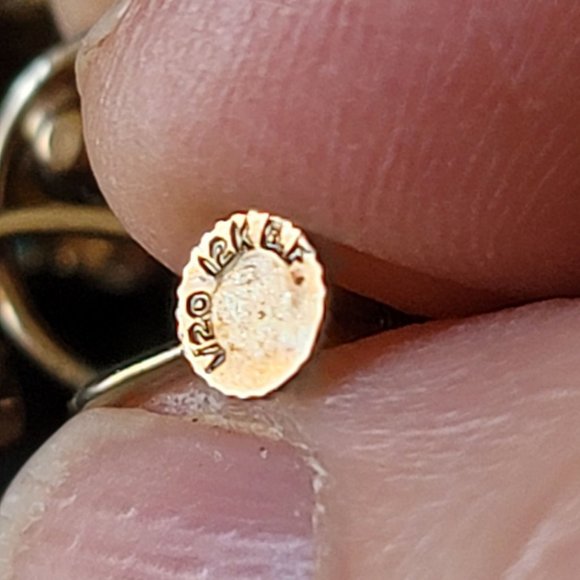 Vintage Signed Dorsons 1/20 12KT Gold Filled Rhinestone Demi Parure Pin Earrings - Picture 7 of 8